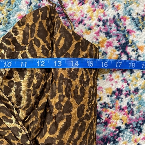 Vintage Gillian Leopard Ruched Midi Dress - Picture 8 of 10